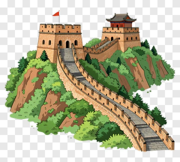 Cartoon Great Wall Of China PNG