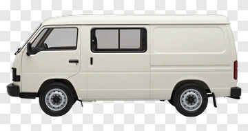 White Delivery Van PNG