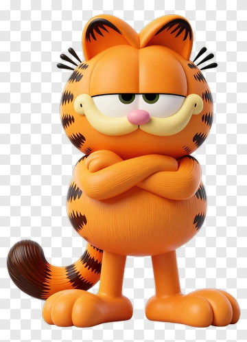 Cartoon Cat With Arms Crossed PNG