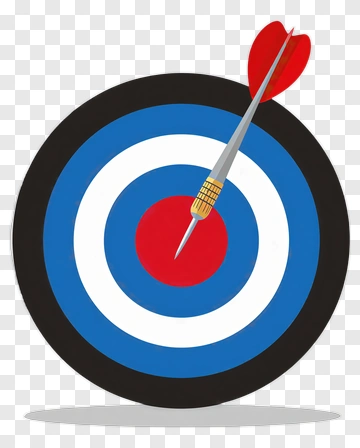 Dartboard With Arrow Targeting The Bullseye PNG
