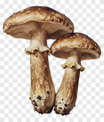 Mushrooms Growing In Soil PNG