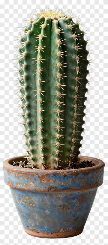 Cactus In A Decorative Pot PNG