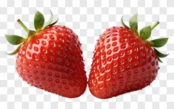Fresh Red Strawberries PNG