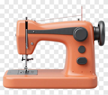 Orange Sewing Machine PNG