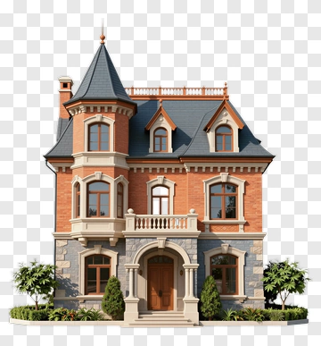 Victorian Style House PNG