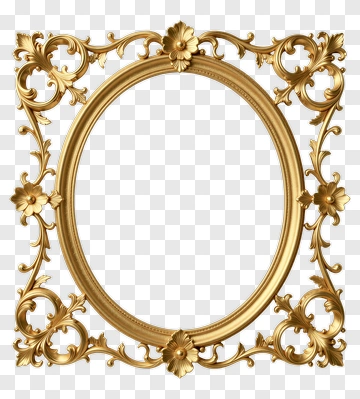 Gold Decorative Frame PNG