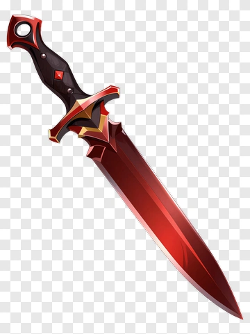 Red Fantasy Dagger PNG
