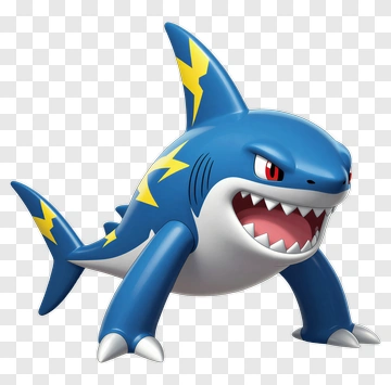 3D Shark Character PNG