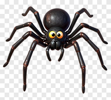 Cartoon Spider With Big Eyes PNG