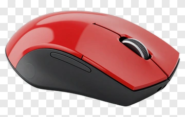 Red Computer Mouse PNG