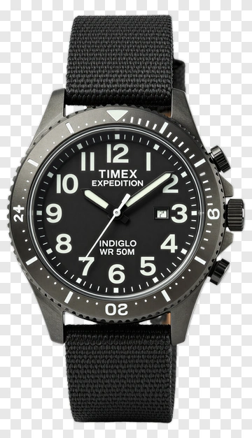 Timex Expedition Watch With Black Strap PNG