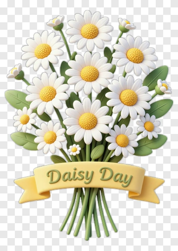 Daisy Day Bouquet PNG