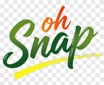 Oh Snap Text Design PNG