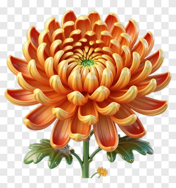 Colorful Chrysanthemum Flower PNG