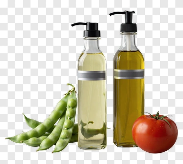 Cooking Oils With Fresh Vegetables PNG