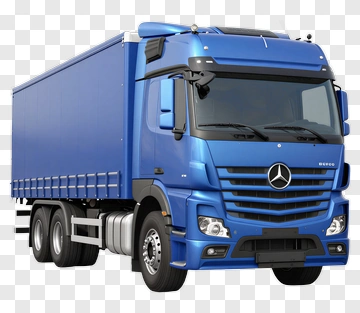 Blue Delivery Truck PNG
