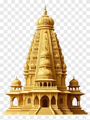Golden Temple Structure PNG