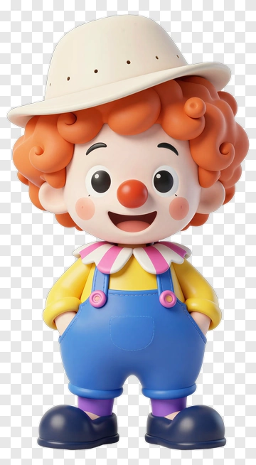 Cartoon Clown Character PNG