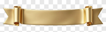 Gold Ribbon Banner PNG