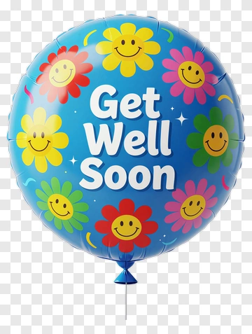 Get Well Soon Balloon PNG