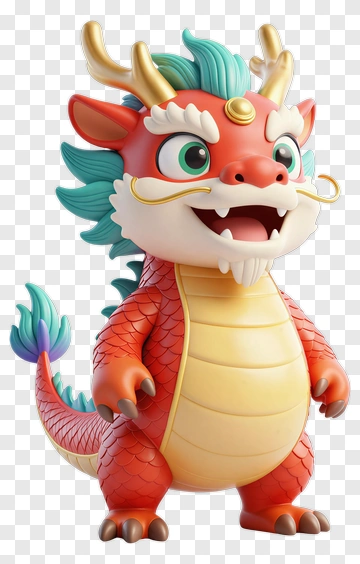 Cartoon Dragon Character PNG