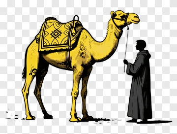 Man With Camel PNG