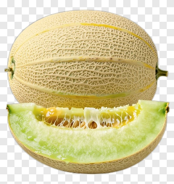 Melon Slice And Whole Melon PNG
