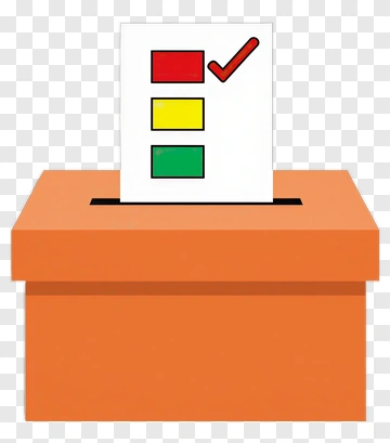 Voting Box With Checkmark Ballot PNG
