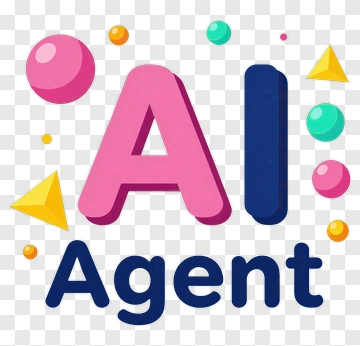 Colorful Ai Agent Graphic PNG