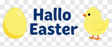 Easter Egg And Chick Greeting PNG