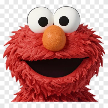 Elmo Character With A Big Smile PNG
