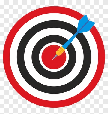 Bullseye Target With Dart PNG
