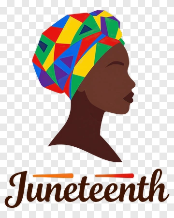 Juneteenth Celebration Profile Silhouette PNG