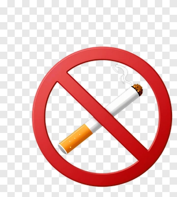 No Smoking Sign With Cigarette PNG