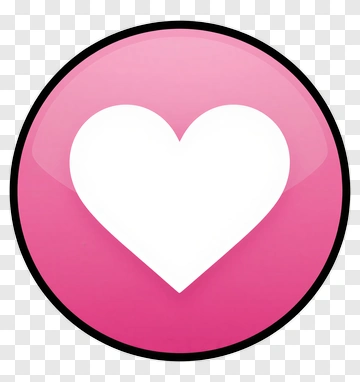 Heart Icon On Pink Background PNG