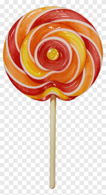 Colorful Swirl Lollipop PNG