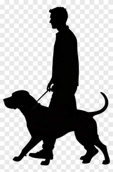Person Walking A Dog PNG