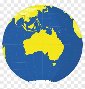 Globe Of Australia And Surrounding Regions PNG