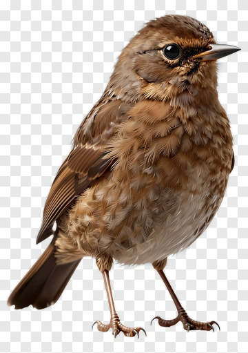 Realistic Bird Standing On Its Feet PNG