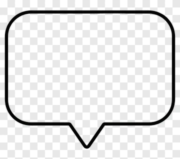 Speech Bubble Outline PNG