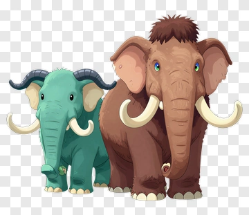 Cartoon Elephants PNG