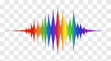 Colorful Sound Wave Visualization PNG