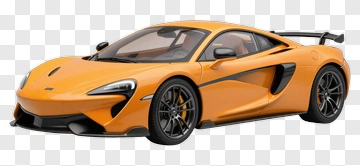 Orange Sports Car PNG
