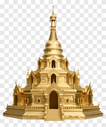 Golden Pagoda PNG