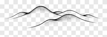Abstract Black Waves PNG