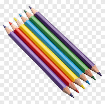 Colorful Set Of Colored Pencils PNG