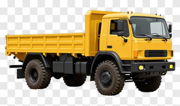 Yellow Dump Truck PNG