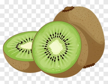 Sliced Kiwi Fruit PNG