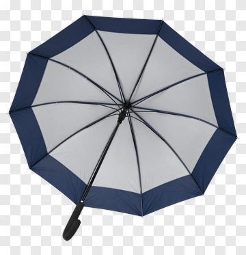 Navy And White Umbrella PNG