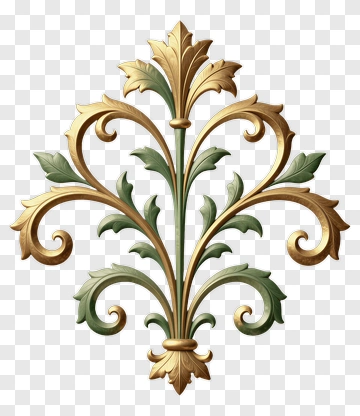 Floral Ornament Design PNG